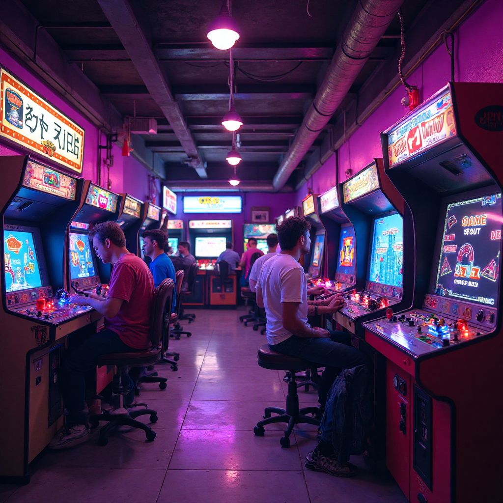Retro Gaming Arcade Hall